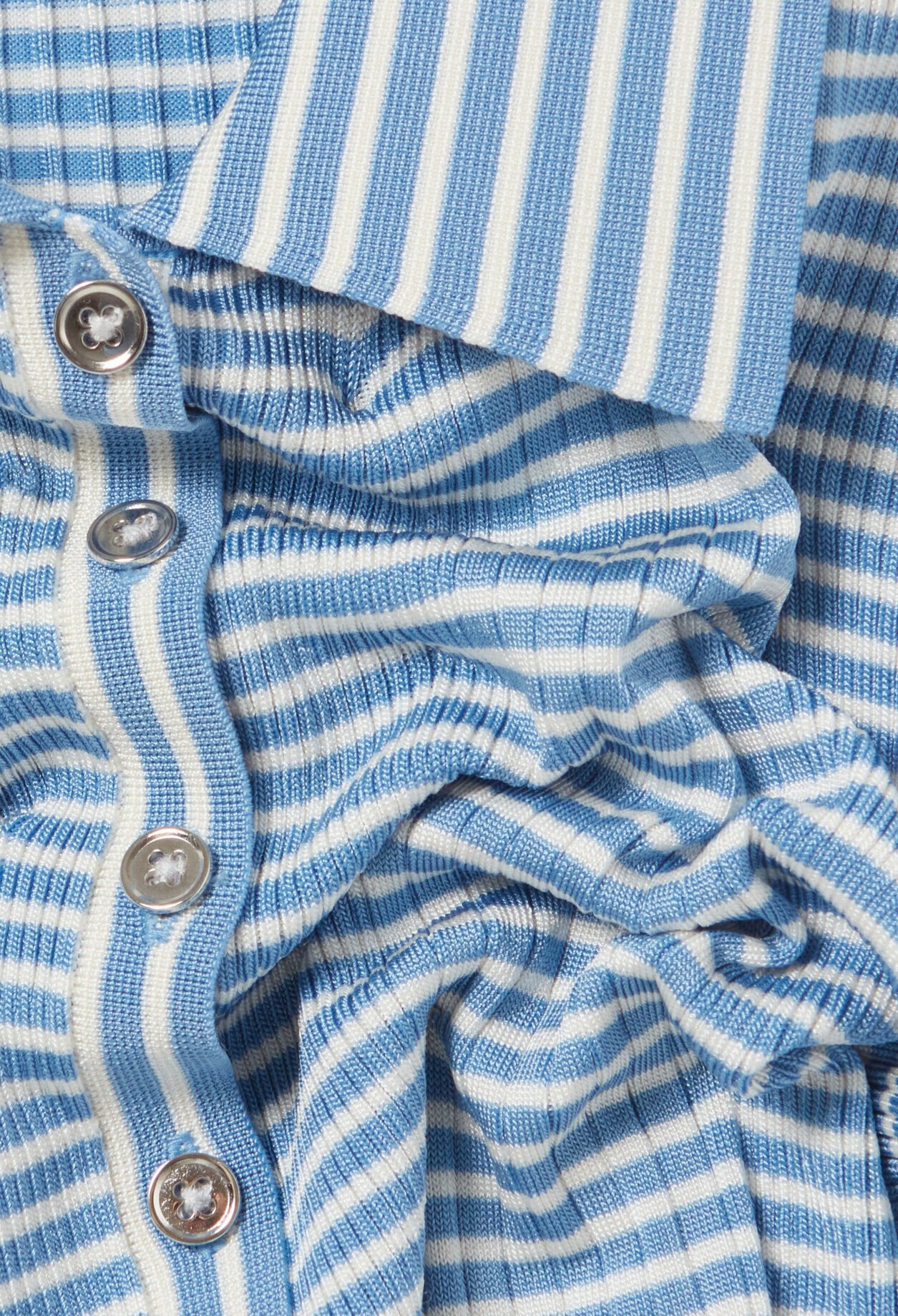 Gestreiftes Poloshirt mit Knöpfen