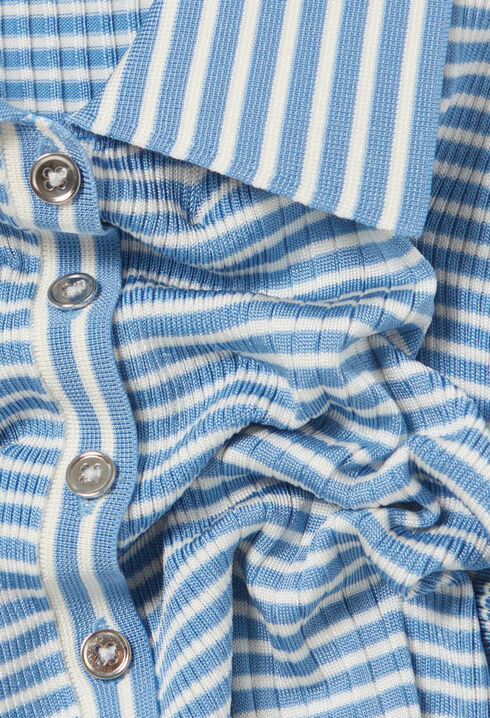 Gestreiftes Poloshirt mit Knöpfen