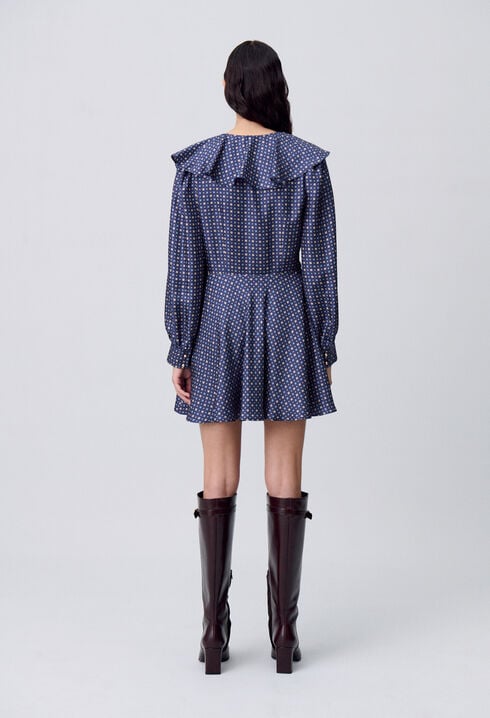Kurzes Seidenkleid
