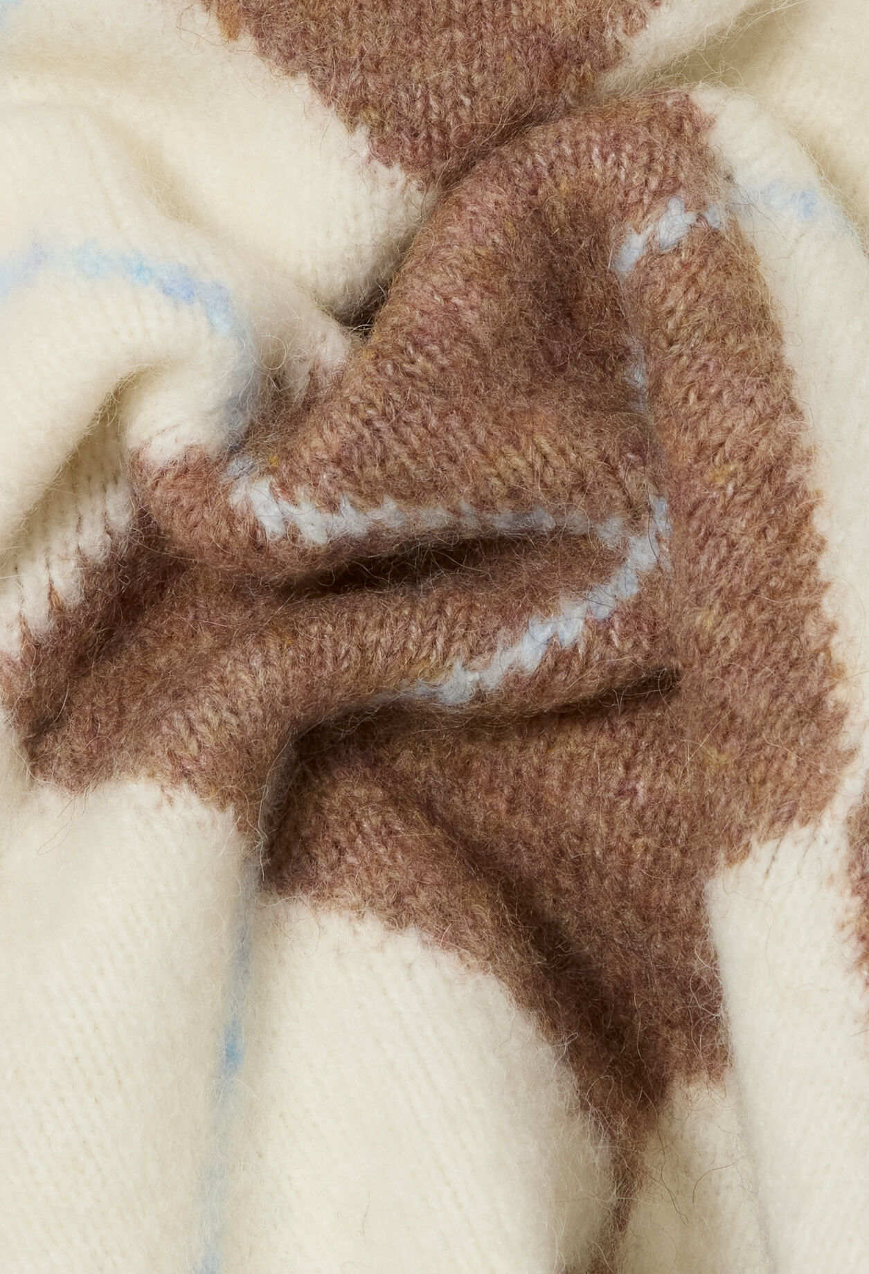 Mehrfarbiger gerader Pullover