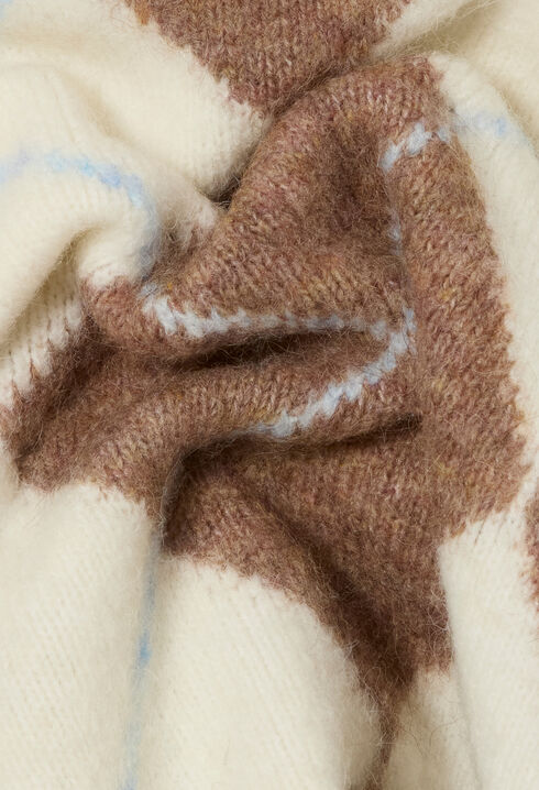 Mehrfarbiger gerader Pullover