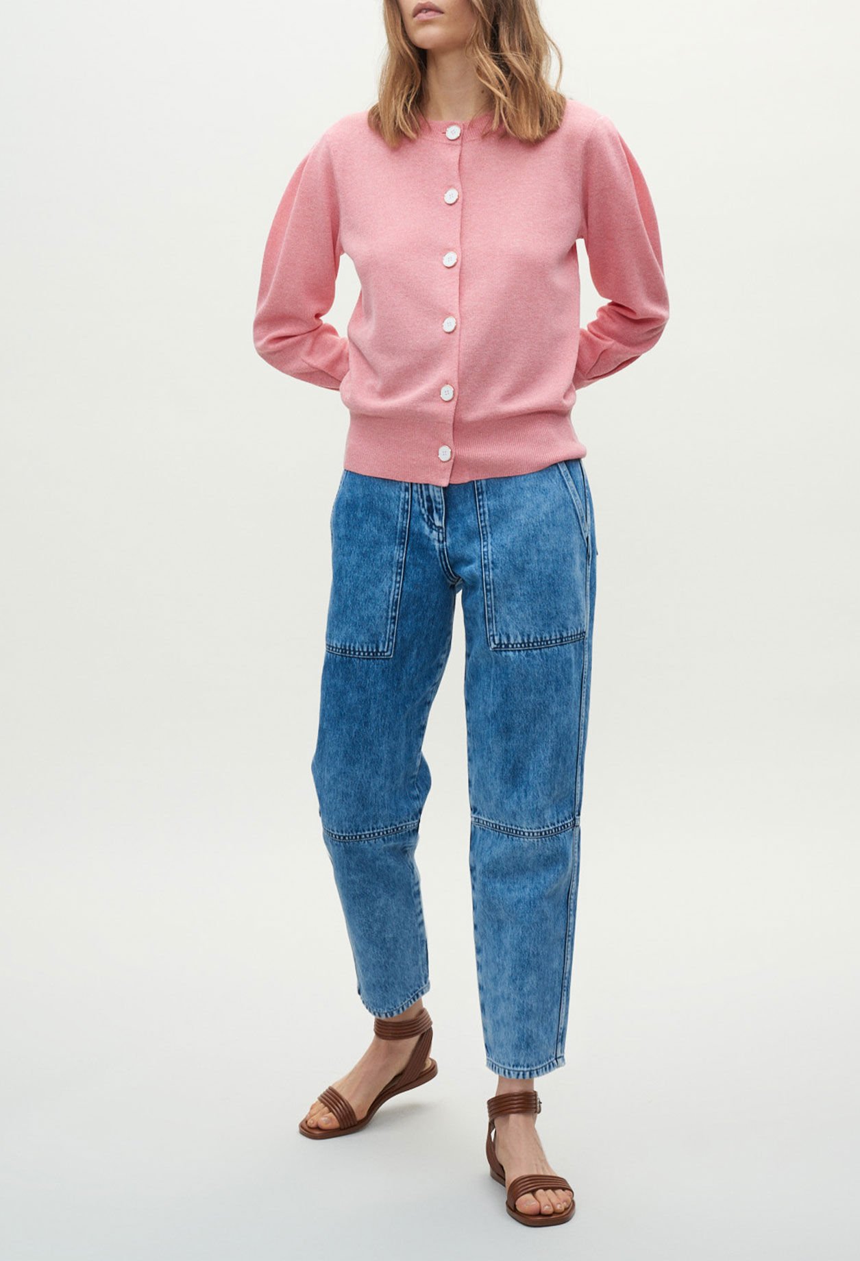 Cardigan mit Rundhalsausschnitt