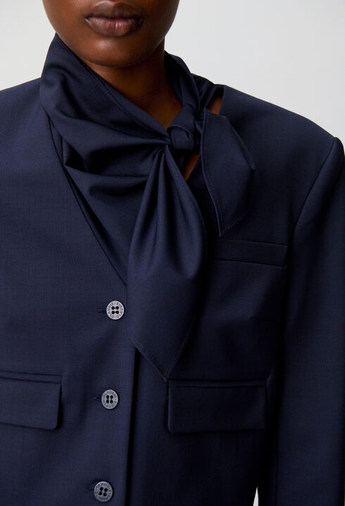 Boxy-Jacke aus Wollmix
