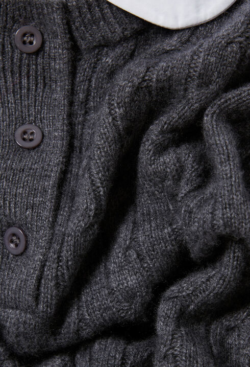 Pullover mit Bubikragen