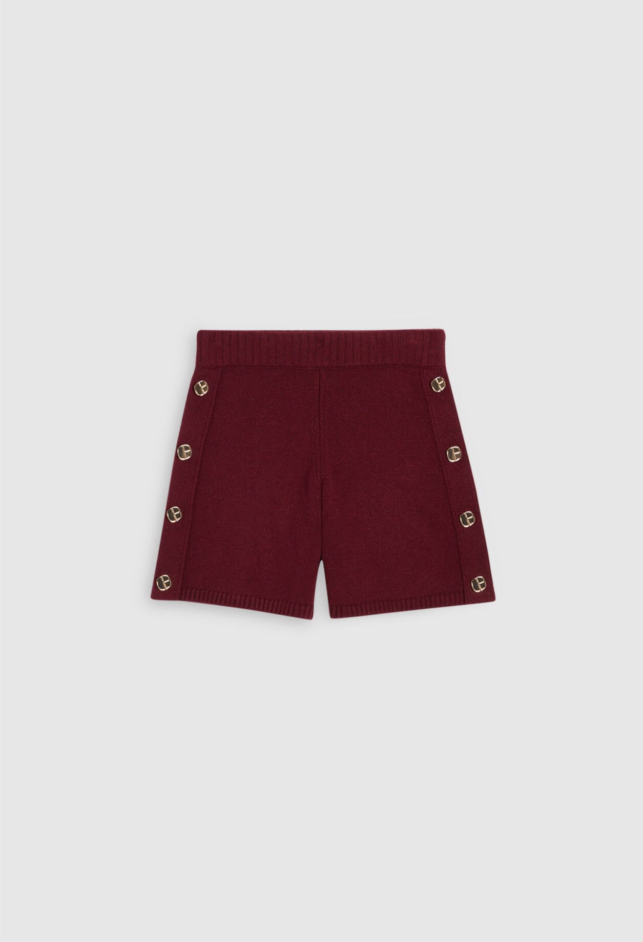 Shorts mit hohem Bund und Knöpfen