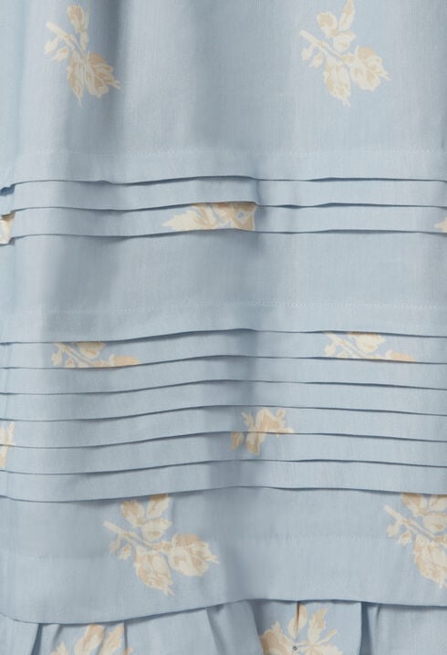 Midi-Rock mit Blumenmuster