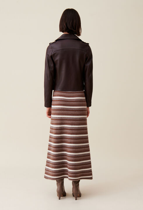 Glattlederjacke