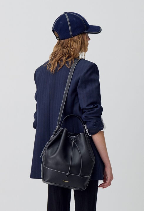 Ledertasche in Beutelform