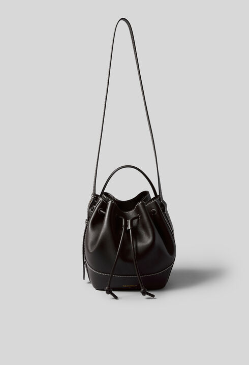 Ledertasche in Beutelform