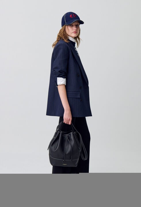 Ledertasche in Beutelform