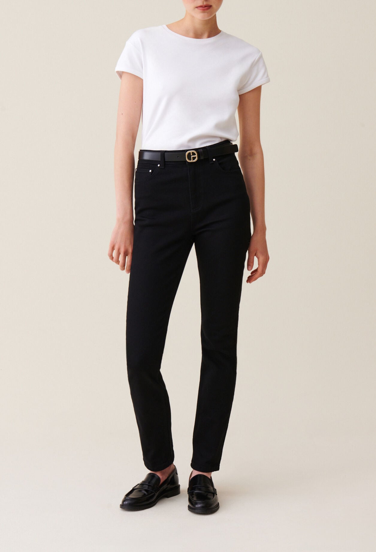 Schwarze Slim-Jeans