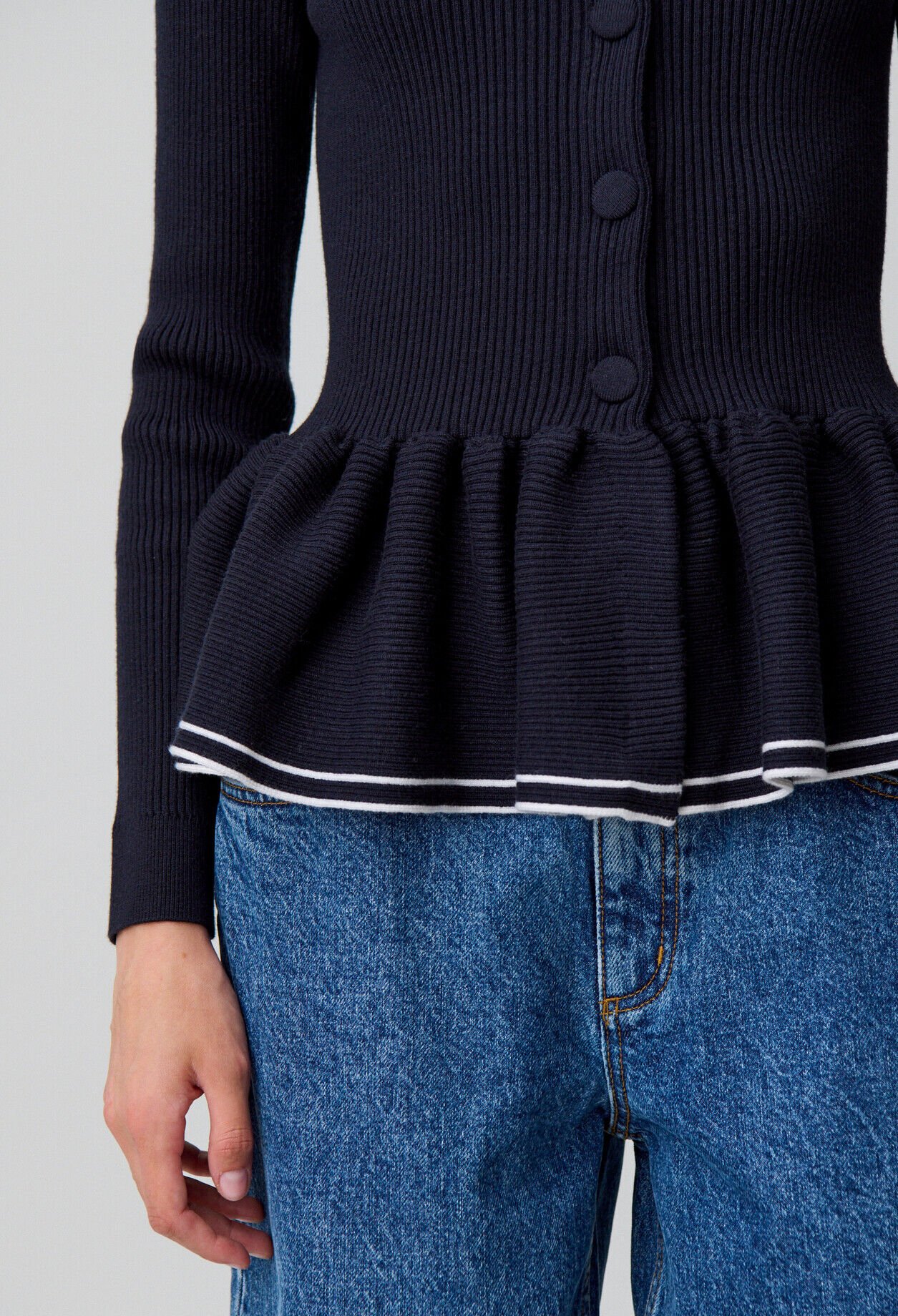 Taillierter Strick-Cardigan