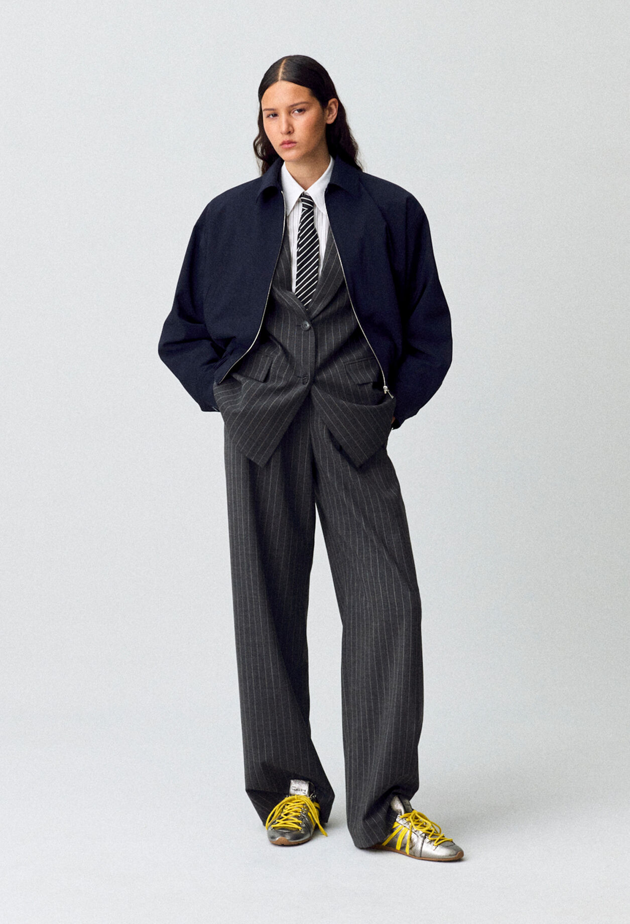 Gestreifter Blazer