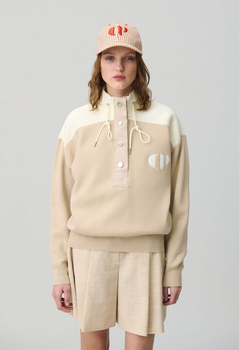 Grober Strick-Pullover