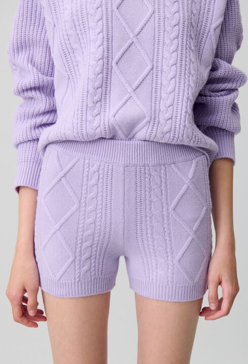 Kurzer Strickpullover