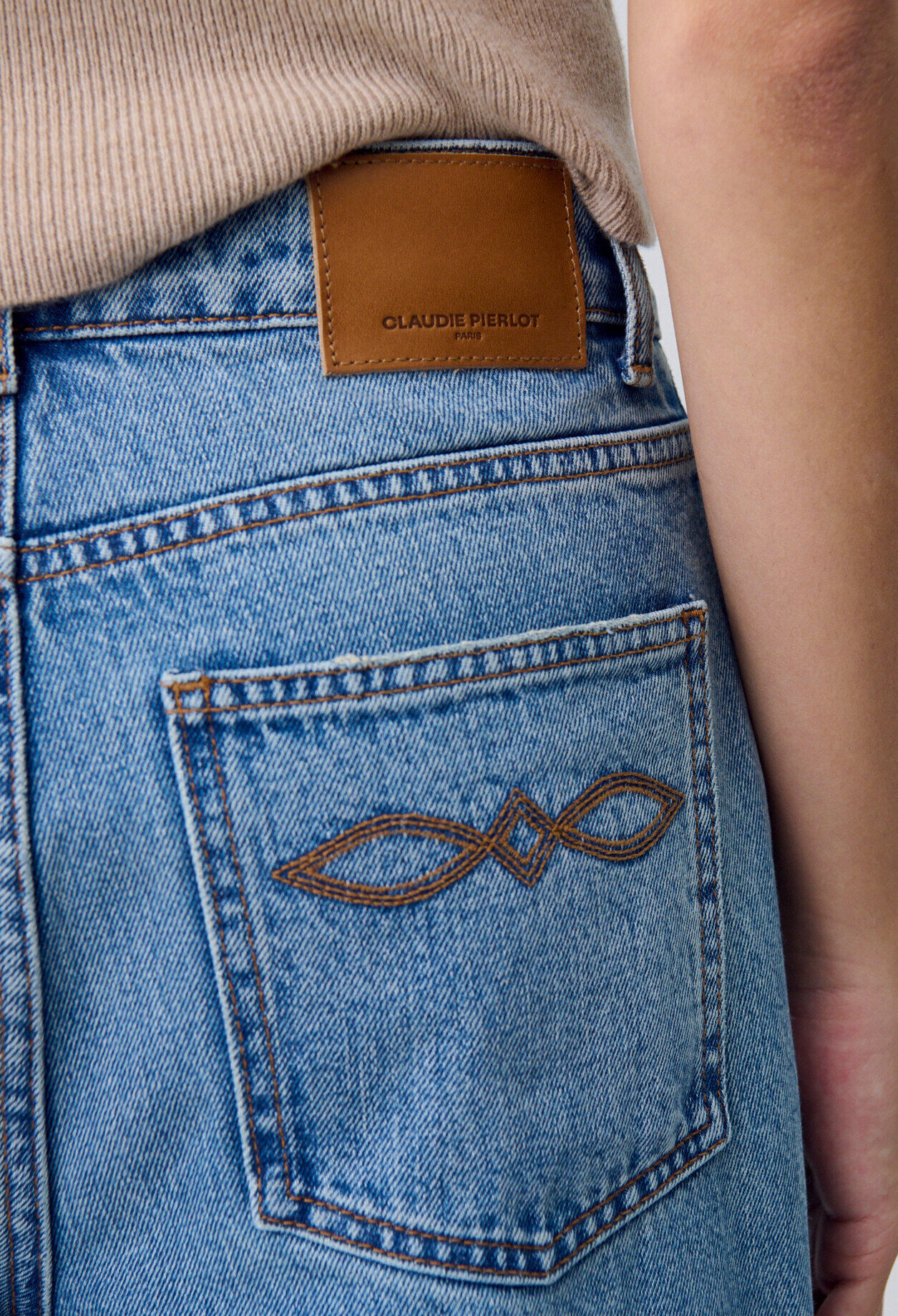 Straight-Leg-Jeans aus Denim