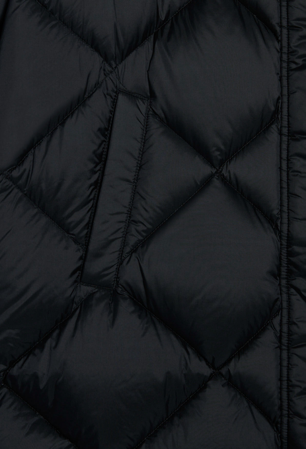 Lange Daunenjacke aus Polyester