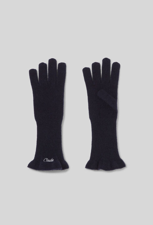 Bestickte Strickhandschuhe