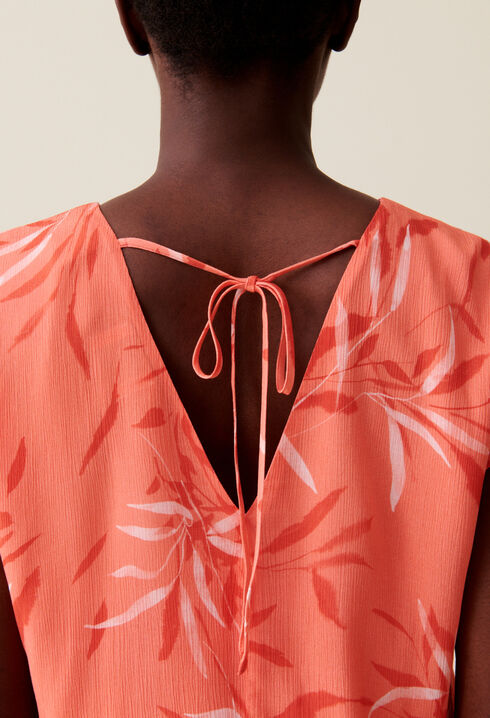 Neckholder-Top mit Blumenmuster