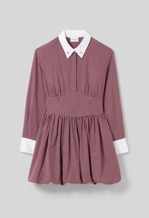 Kurzes Kleid mit Karomuster