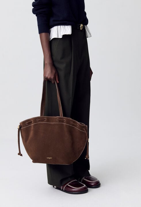 Shopper-Tasche aus Wildleder