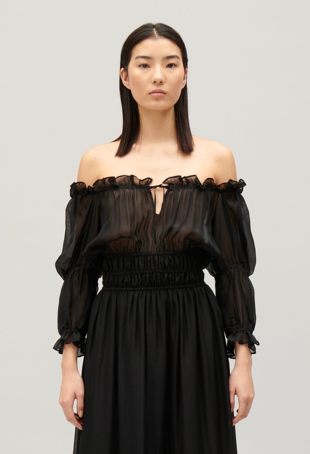 Langes Kleid Schwarz