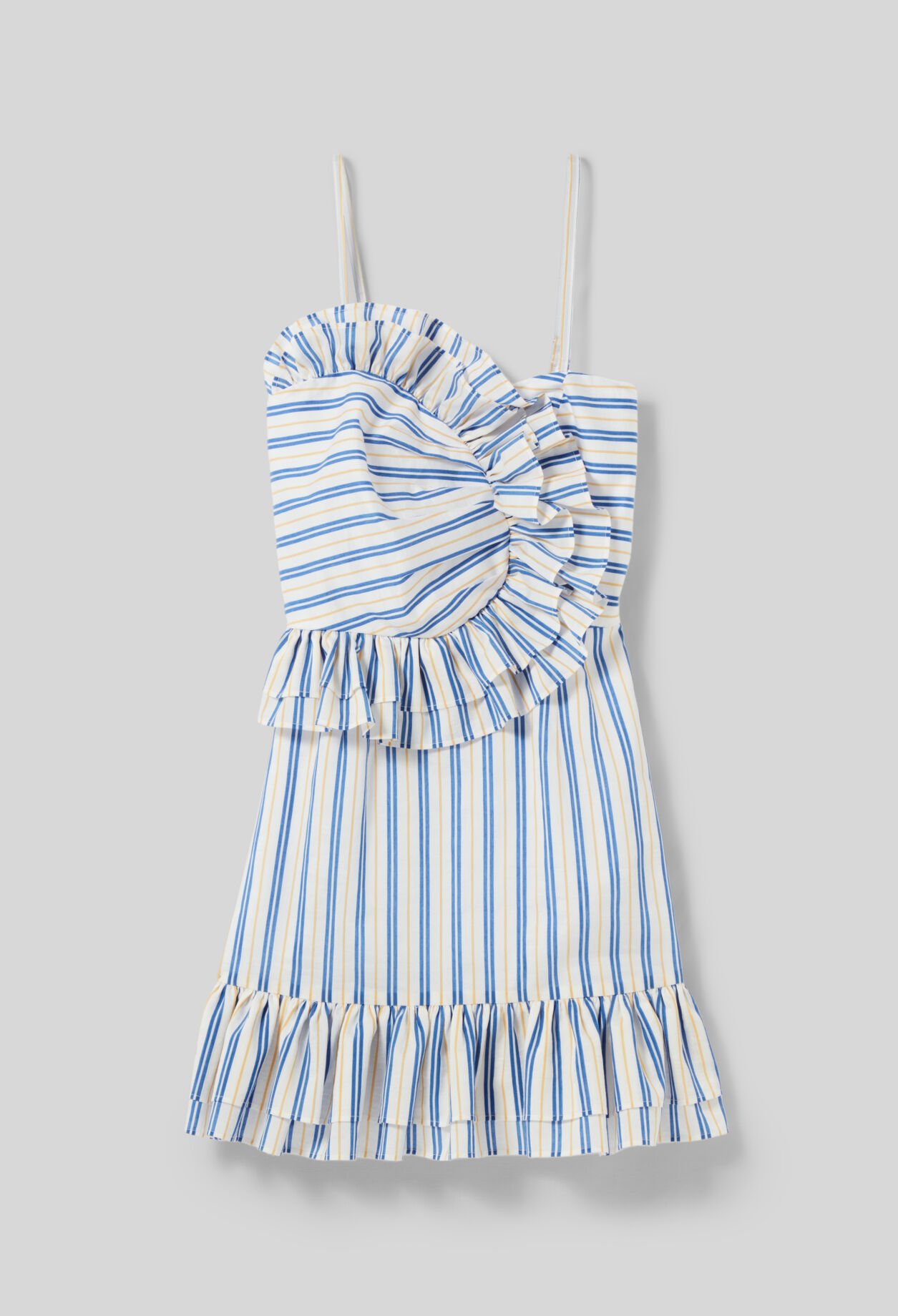 Kurzes Kleid mit Rüschen