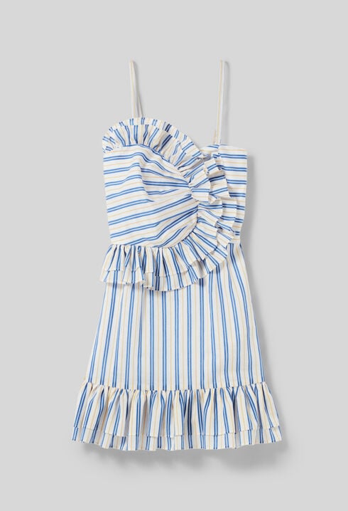 Kurzes Kleid mit Rüschen