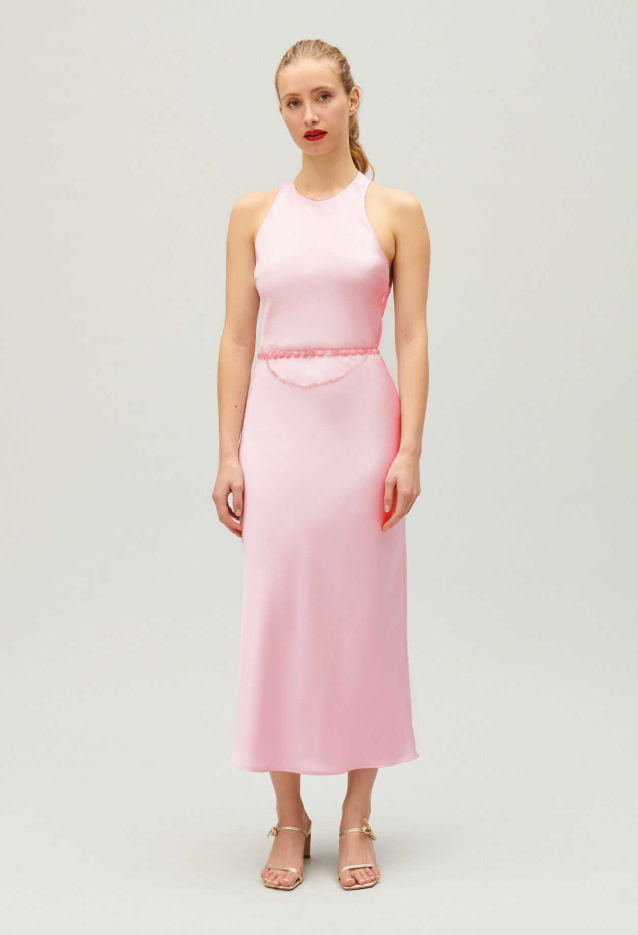 Langes satiniertes Kleid fur Frauen Claudie Pierlot