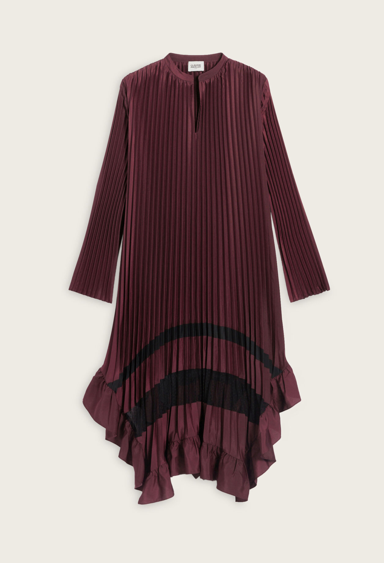 Plissiertes Midikleid