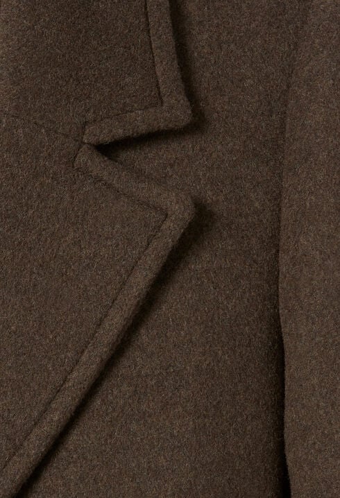 Langer Wollmantel
