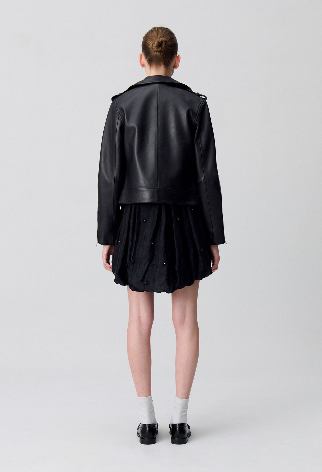 Leder Jacke