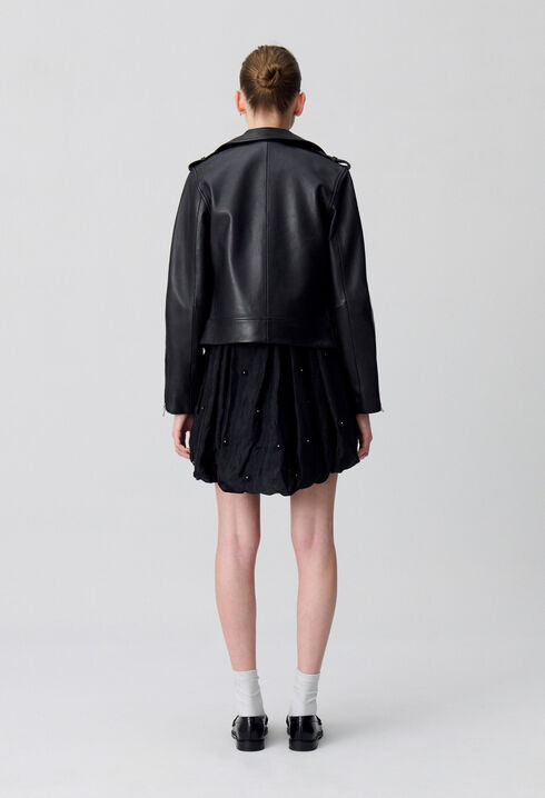 Leder Jacke