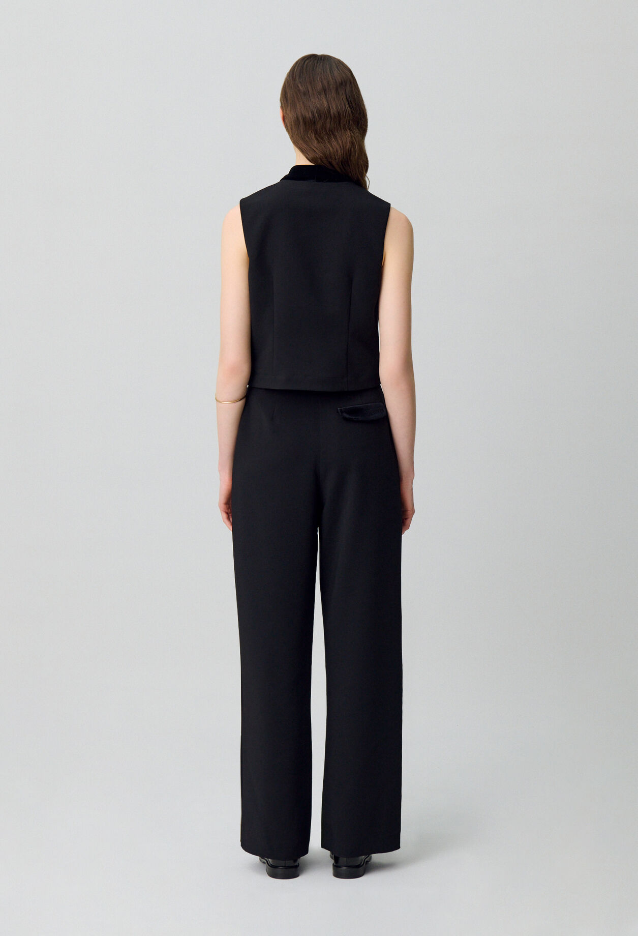 Bluse mit Schluppenkragen