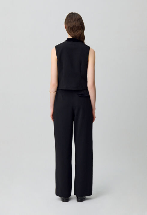 Bluse mit Schluppenkragen