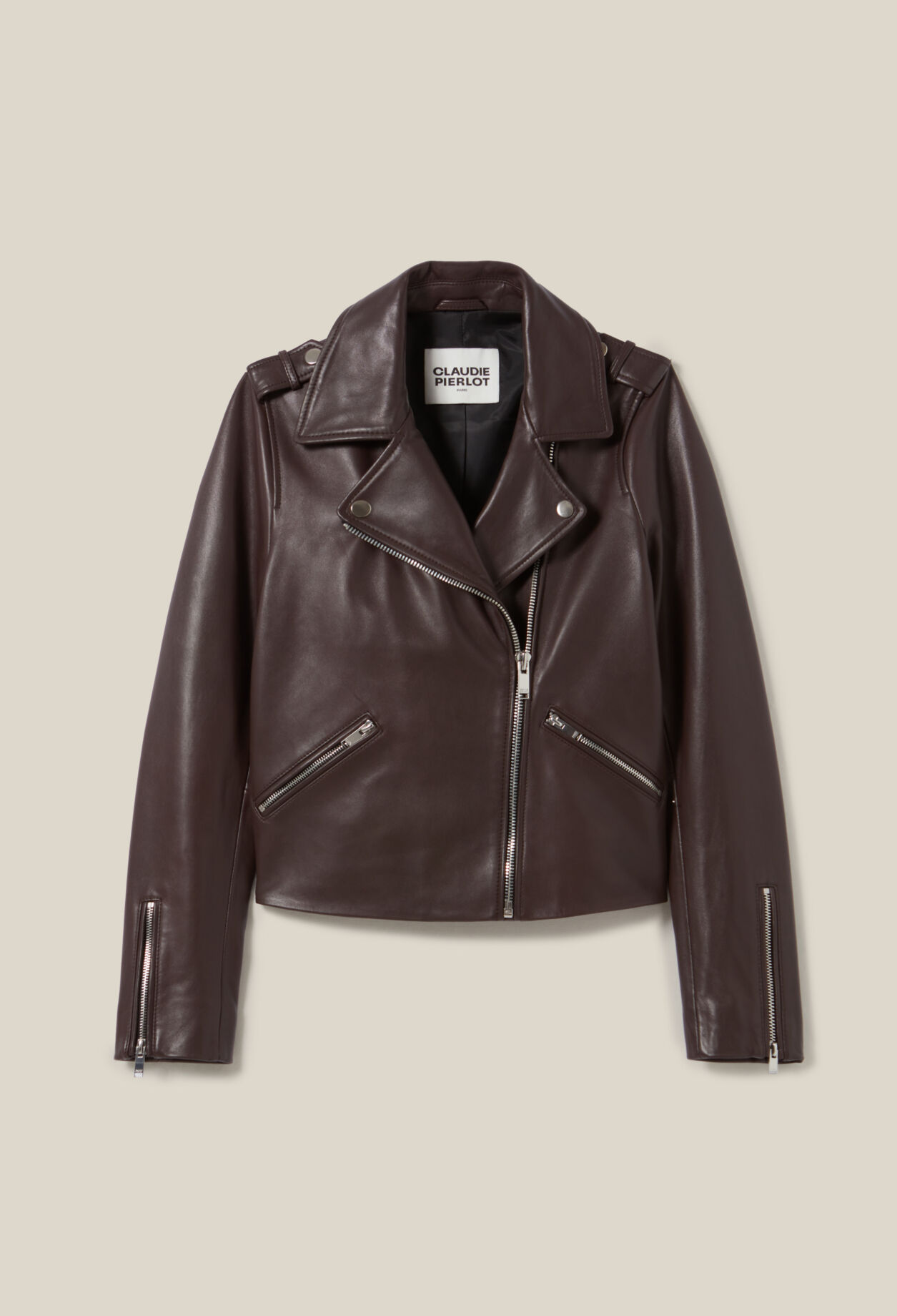 Glattlederjacke