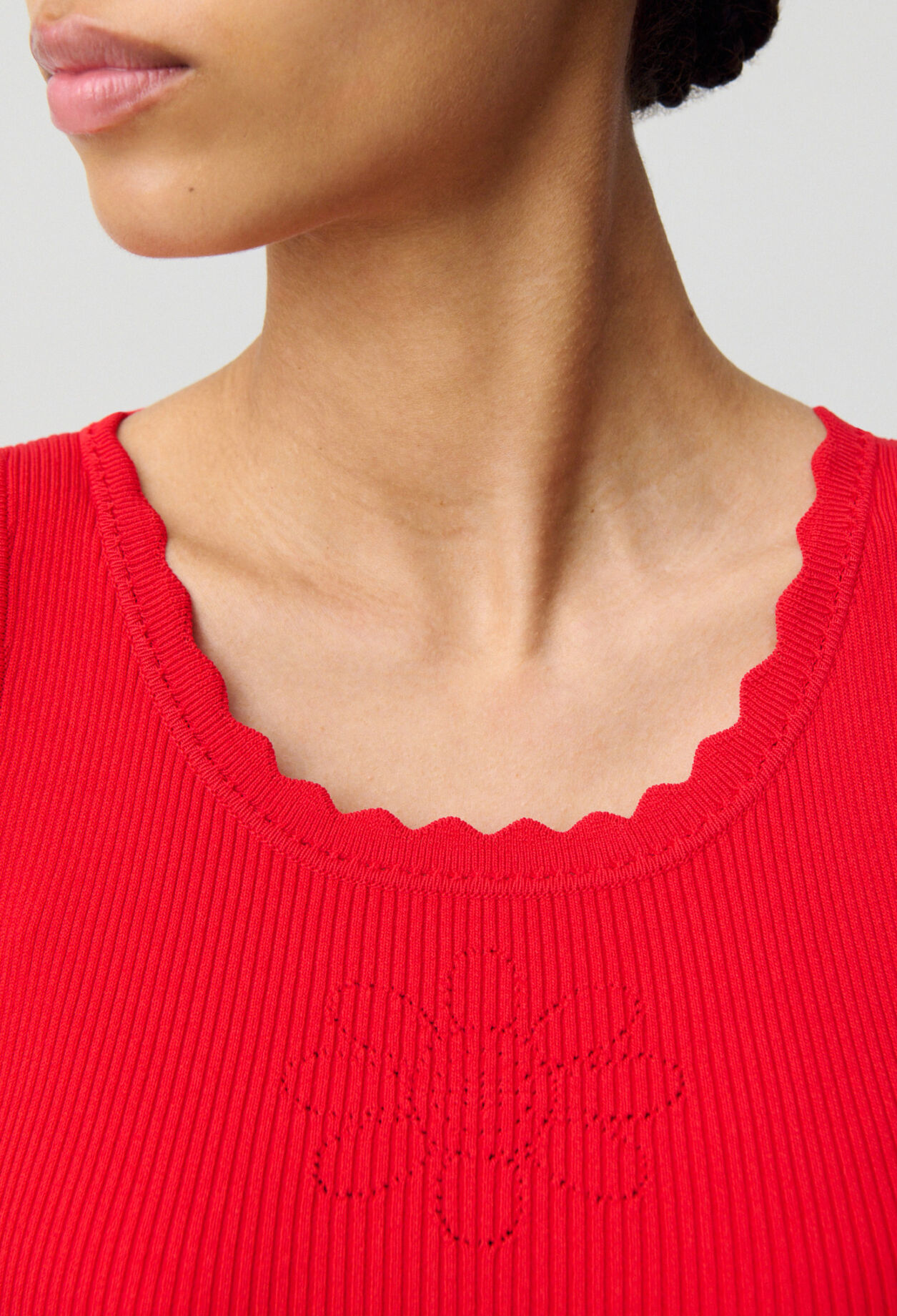 R&uuml;schen-Strickkleid