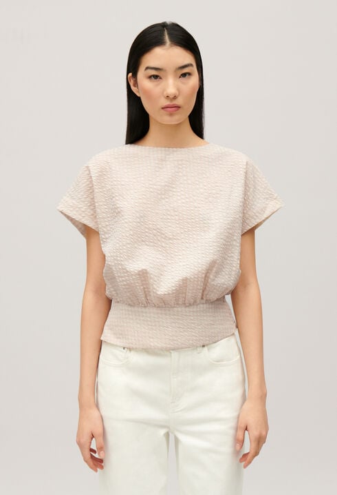 Gerafftes Top Cut-out-Design