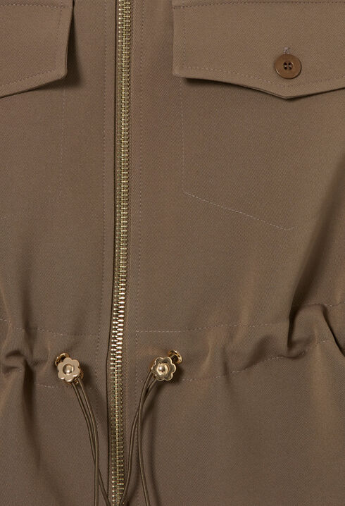 Jacke mit Sch&ouml;&szlig;chen, Goldblumen