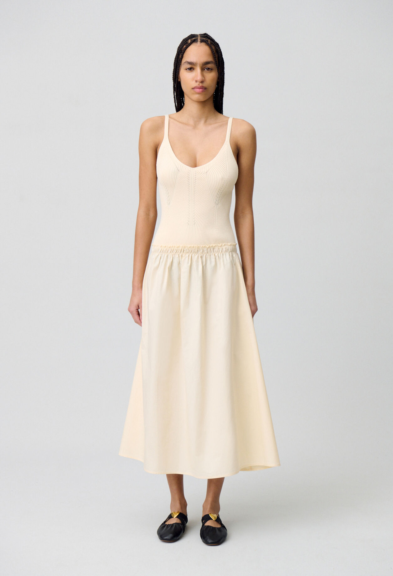 Halblanges Kleid Büste Mesh