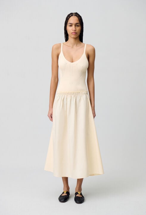 Halblanges Kleid Büste Mesh