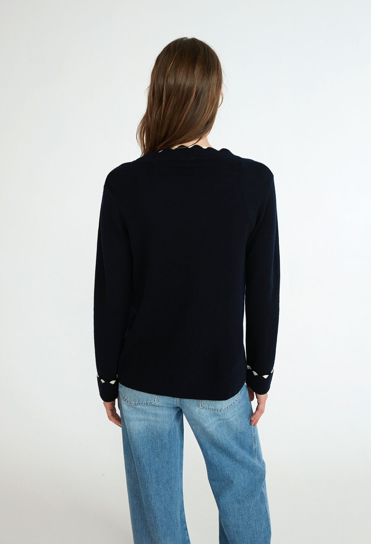 Cardigan  Öko-Wolle