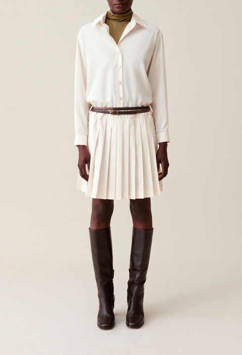 Gekn&ouml;pftes Hemdkleid mit G&uuml;rtel