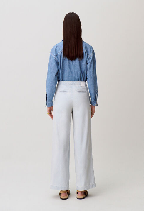 Denim-Jeans mit Latz