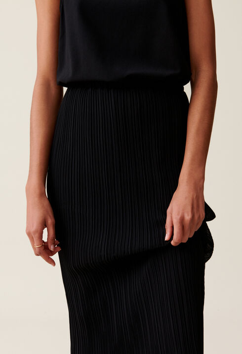 7/8-Kleid mit Rundhalsausschnitt