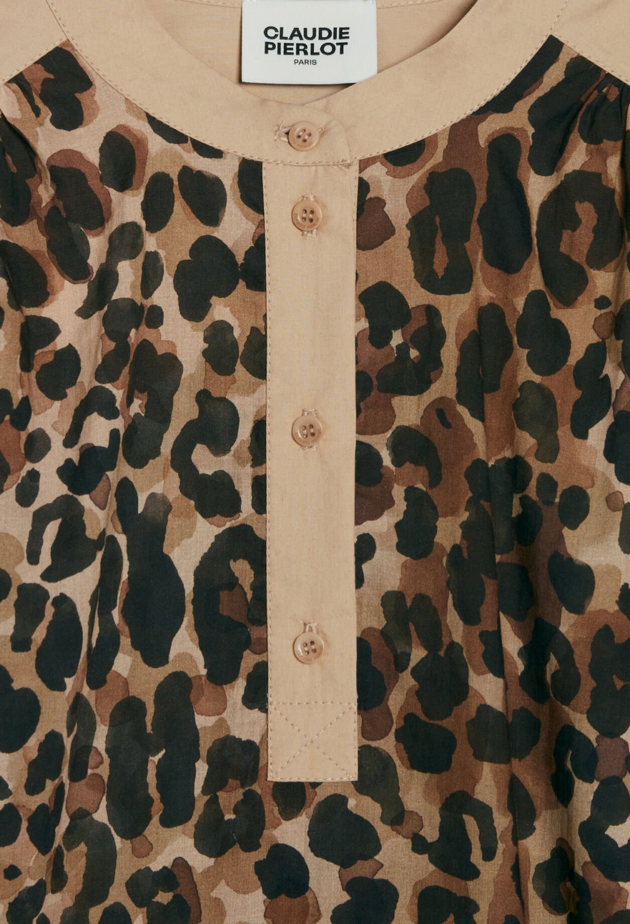 Bluse mit Leoparden-Print