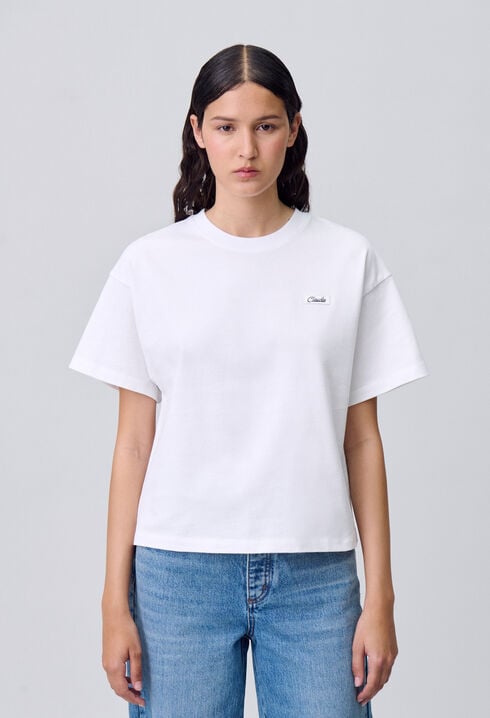 Weites Baumwoll-T-Shirt