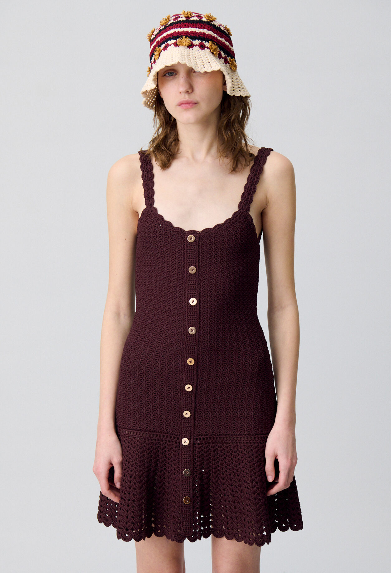 Kurzes Häkelkleid