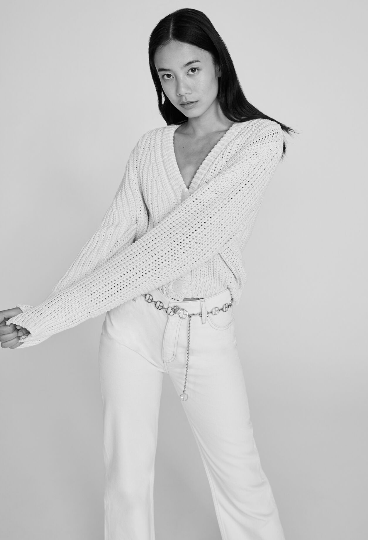 Rippstrickcardigan