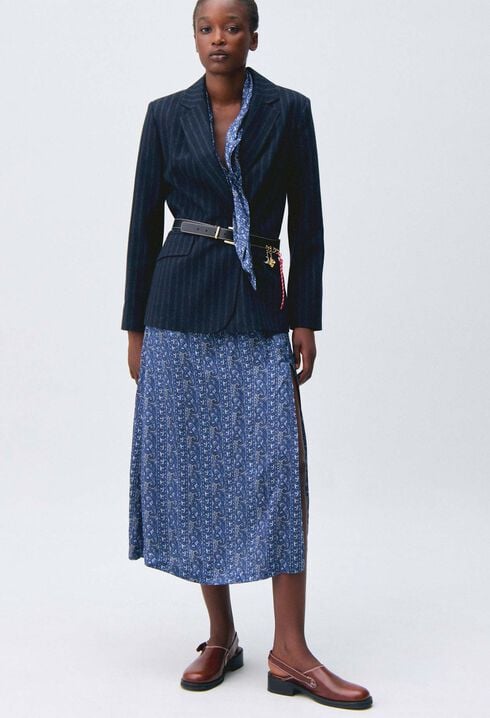 Flie&szlig;endes Print-Kleid